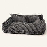 Canapé chien peluche - gris foncé - KALMO