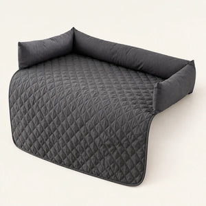 Protection canapé chien imperméable - polyester gris foncé - KALMO