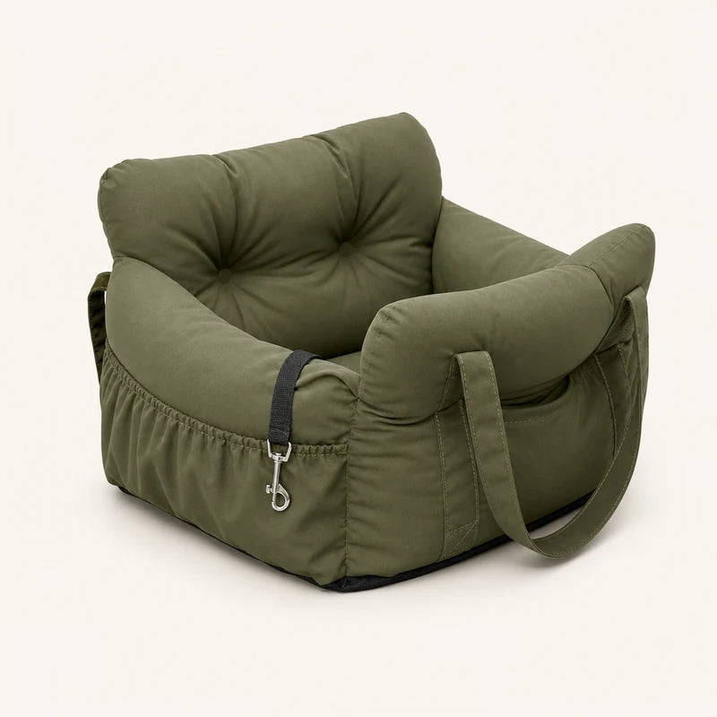 Panier Voiture Chien - Vert
