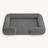 Panier hiver gris foncé pour grand chien, vue studio | KALMO