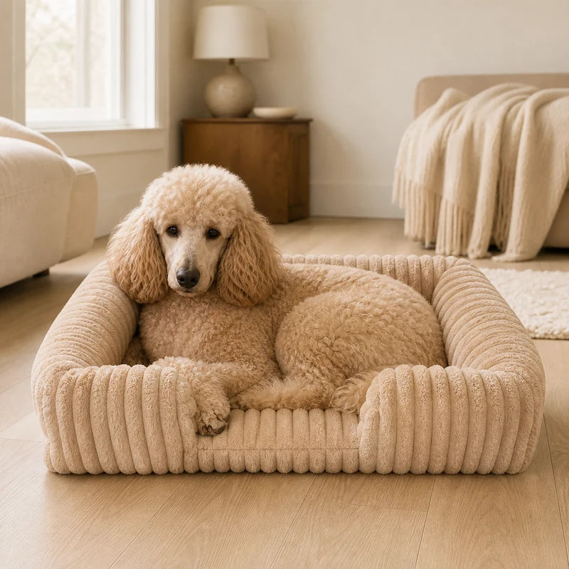Caniche Royal dans un panier hiver pour grand chien | KALMO