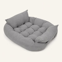 Tapis pliable multifonction gris pour chien, vue studio | KALMO