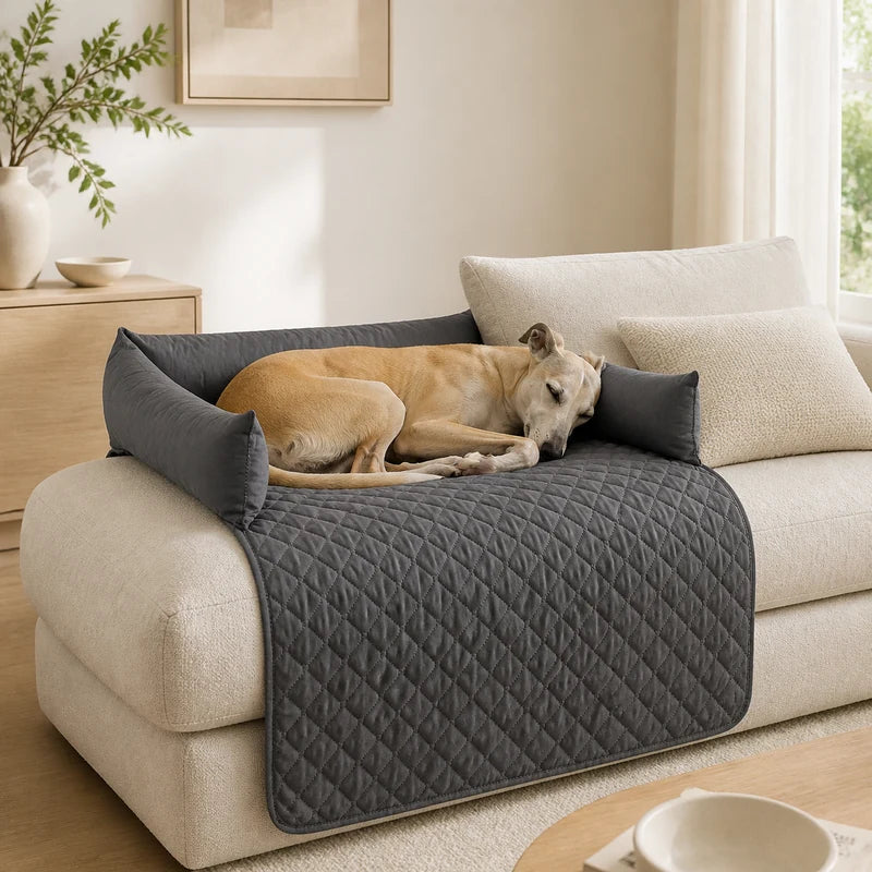 Couverture Canapé Imperméable Chien - Gris Foncé