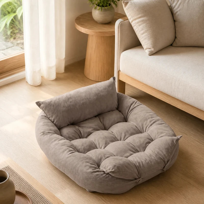 Coussin Chien Pliable Voyage - Kaki