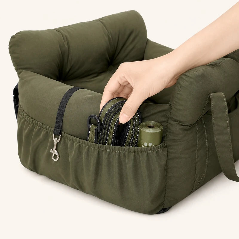 Panier Voiture Chien - Vert