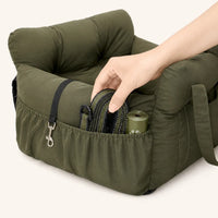 Panier Voiture Chien - Vert