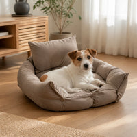 Jack Russell couché sur un tapis pliable pour chien | KALMO