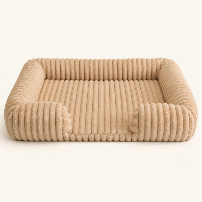Entrée basse du panier hiver grand chien gris foncé | KALMO