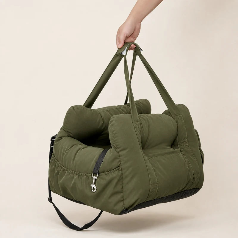 Panier Voiture Chien - Vert