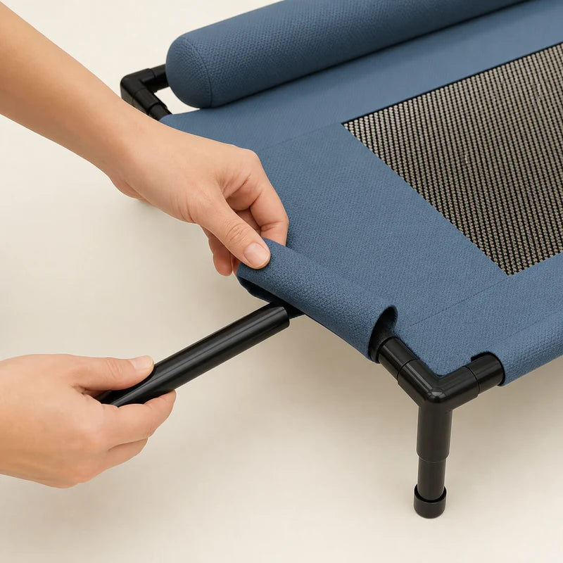 Housse démontable et lavable du lit surélevé pour chien | KALMO