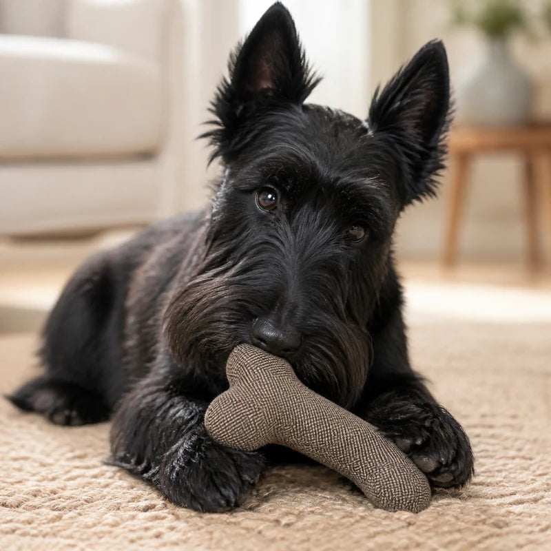 Jouet Os en Coton Chien - Cadeau Personnalisé