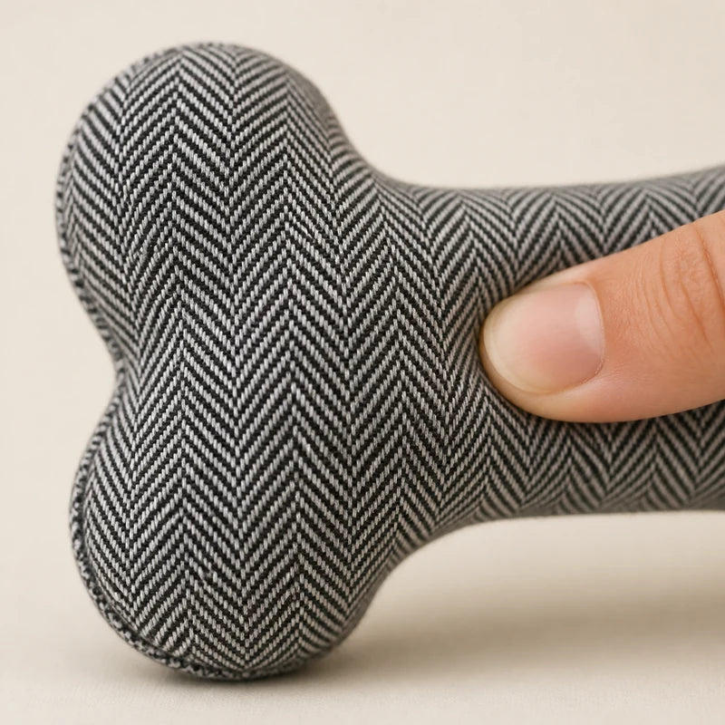 Jouet Os en Coton Chien - Cadeau Personnalisé