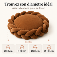 Guide des diamètres du panier chien tressé