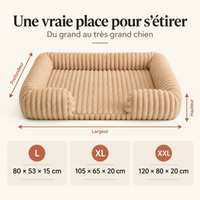 Guide des dimensions du panier grand chien hiver
